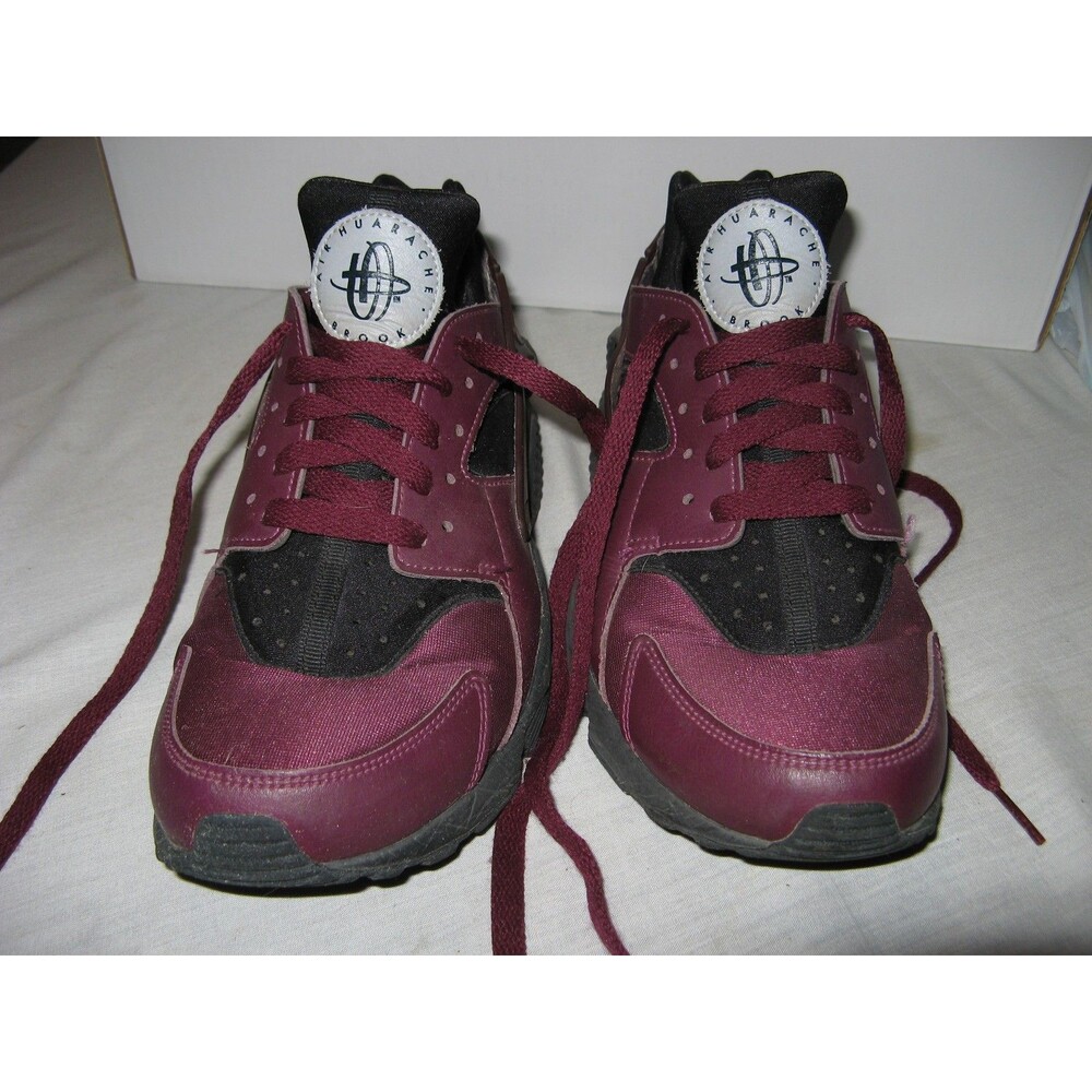 Nike Womens Air Huarache 777331-962 Maroon & Black  Running Shoes Sneakers Sz 10